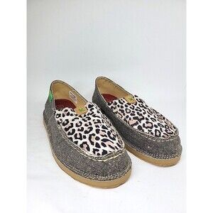 Twisted X  Casual Loafer Dust Leopard Canvas 6.5 M WCL0001